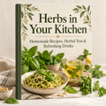 Herbs in Your Kitchen — Homemade Recipes, Herbal Teas & Refreshing Drinks ebook cover mockup.